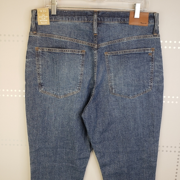 Madewell Highrise Slim Boyjean - Picture 5 of 8